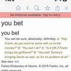 you bet meaning